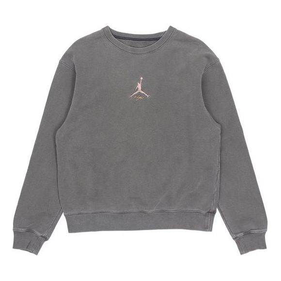 Villapaita Jordan Air Jordan Fleece Embroidered Crewneck Sweatshirt Harmaa | DO2308-010