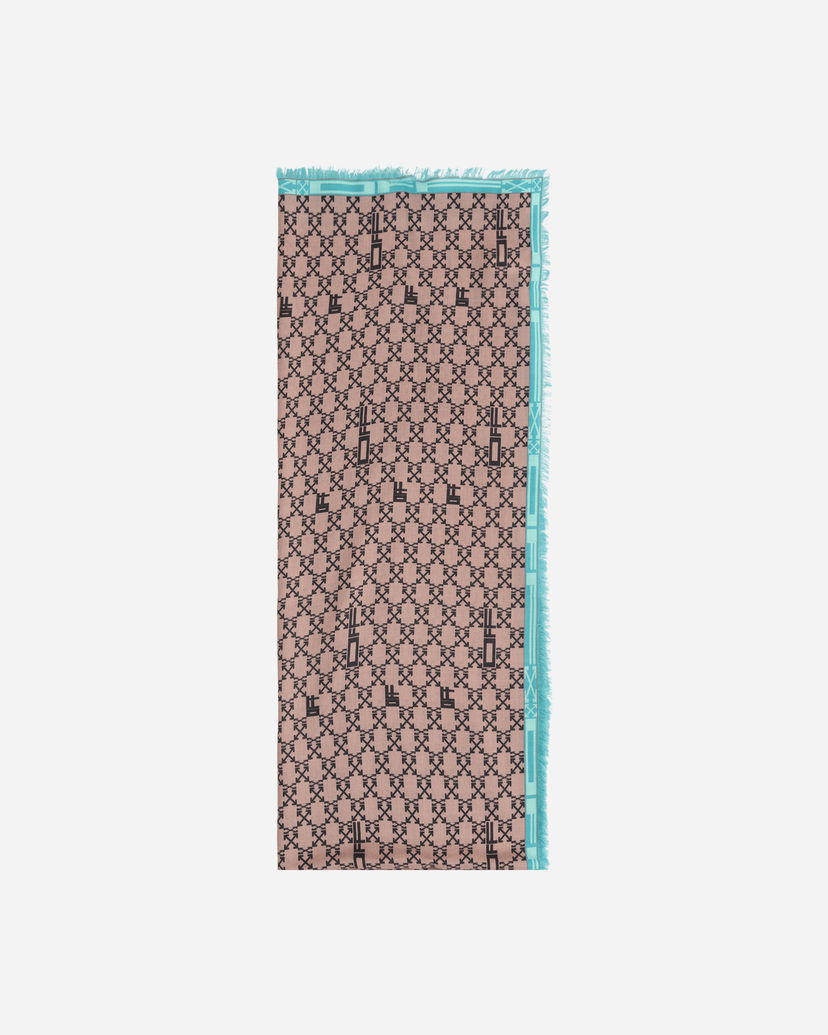 Huivi Off-White Monogram Maxi Scarf Beige Beige | OMMA028S22FAB001 6210