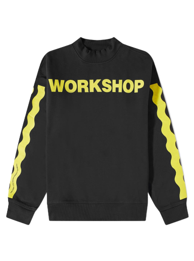 Huppari 032C Workshop Mock Neck Sweatshirt Musta | FW22-C-2020