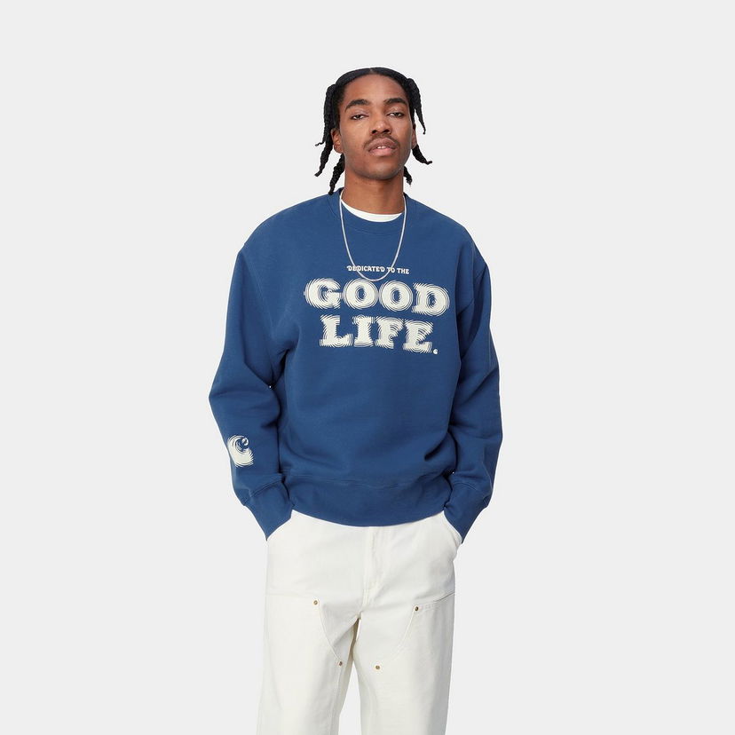 Villapaita Carhartt WIP Mist Crewneck Sininen | I033245_25S_XX