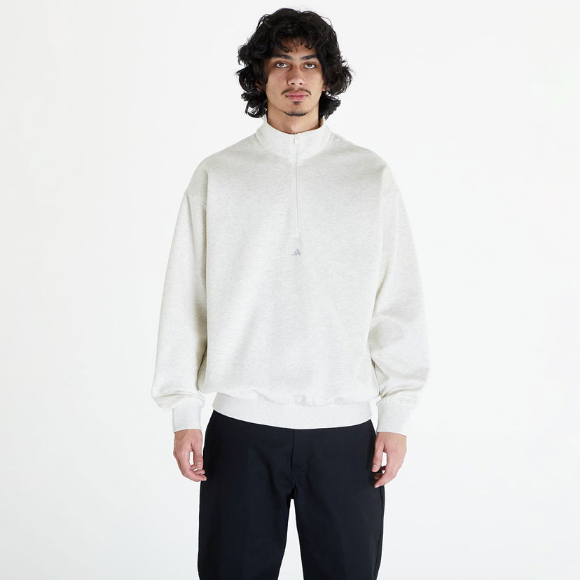 Huppari adidas Performance adidas Adi Basketball 1/2 Zip Valkoinen | IW1625