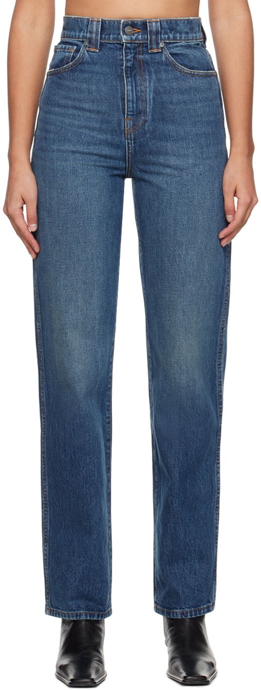 Jeans Khaite Indigo 'The Albi' Jeans Tummansininen | 1122908099