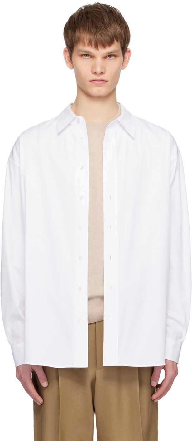Paita The Row Classic Fit Shirt Valkoinen | 636-W2068