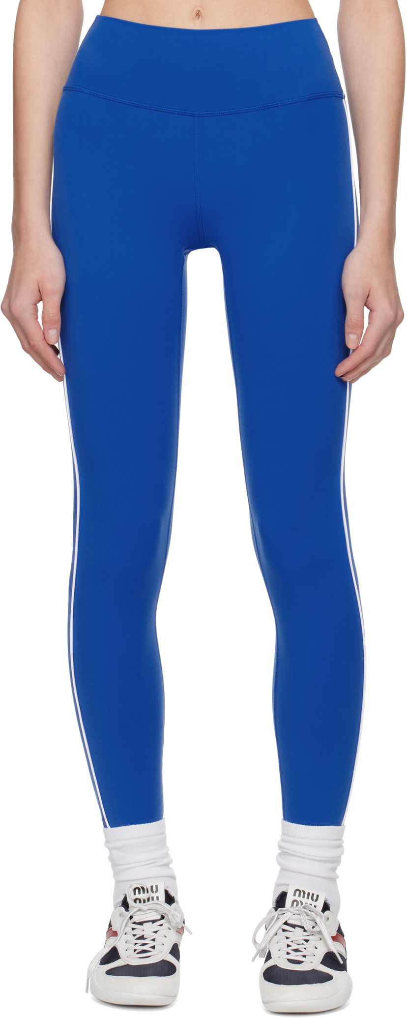 Leggingsit Sporty & Rich Sporty & Rich Bold Health Leggings Sininen | PA045622324BL67