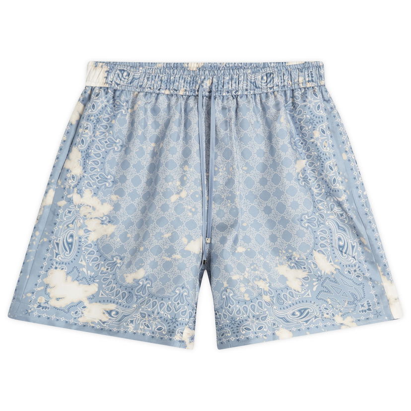 Shortsit AMIRI Amiri Bleach Bandana Shorts, Size Large Sininen | AMSHCA1106-AshleyBlue