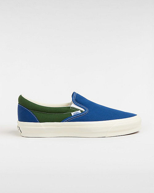 Tennarit ja kengät Vans Premium Slip-on 98 Shoes (deep Teal Plaid) Unisex Green, Size 2.5 Sininen | VN000CSEY7G