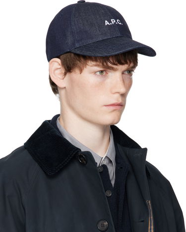 Korkki A.P.C. A.P.C. Charlie Denim Baseball Cap Tummansininen | COHIZ-M24069, 1