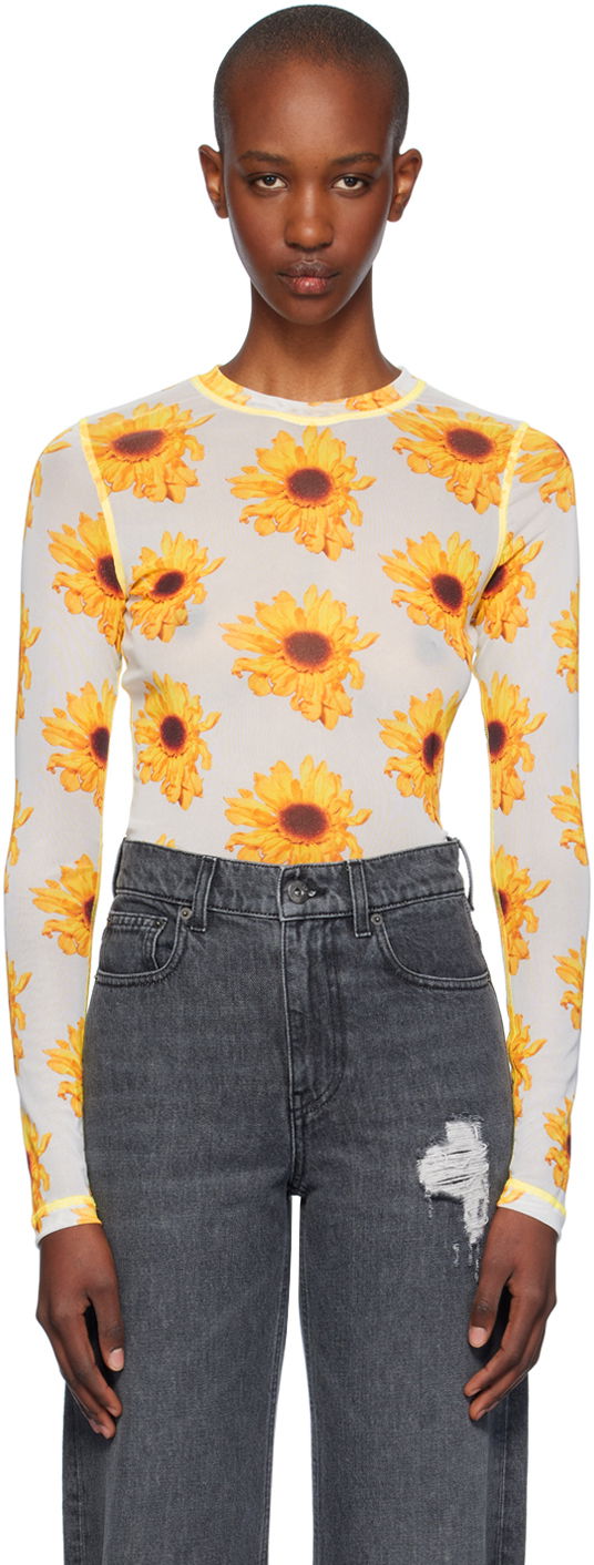 T-paita JW Anderson Sheer Long Sleeve T-shirt Monivärinen | JO0238-PG1670