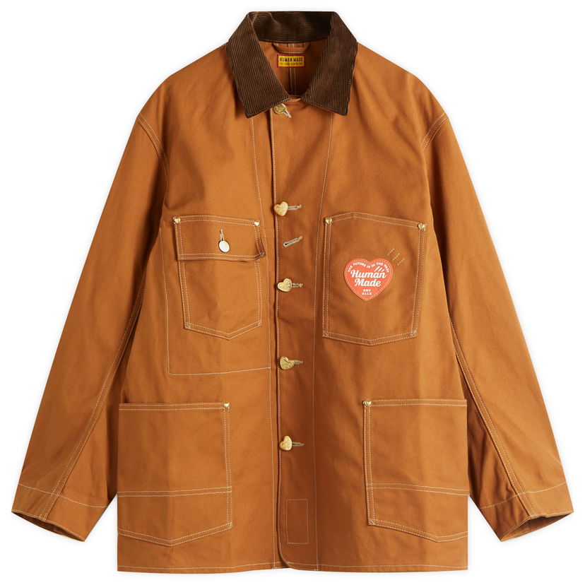 Takki Human Made Human Made Duck Coverall Jacket, Size Large Ruskea | HM29JK008-BRN