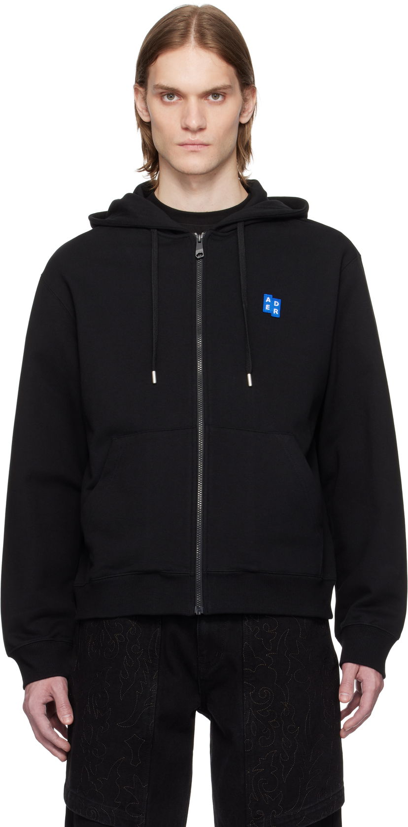 Huppari ADER ERROR ADER error TRS Tag Zip-Up Hoodie Musta | BO42FYHD0401BK