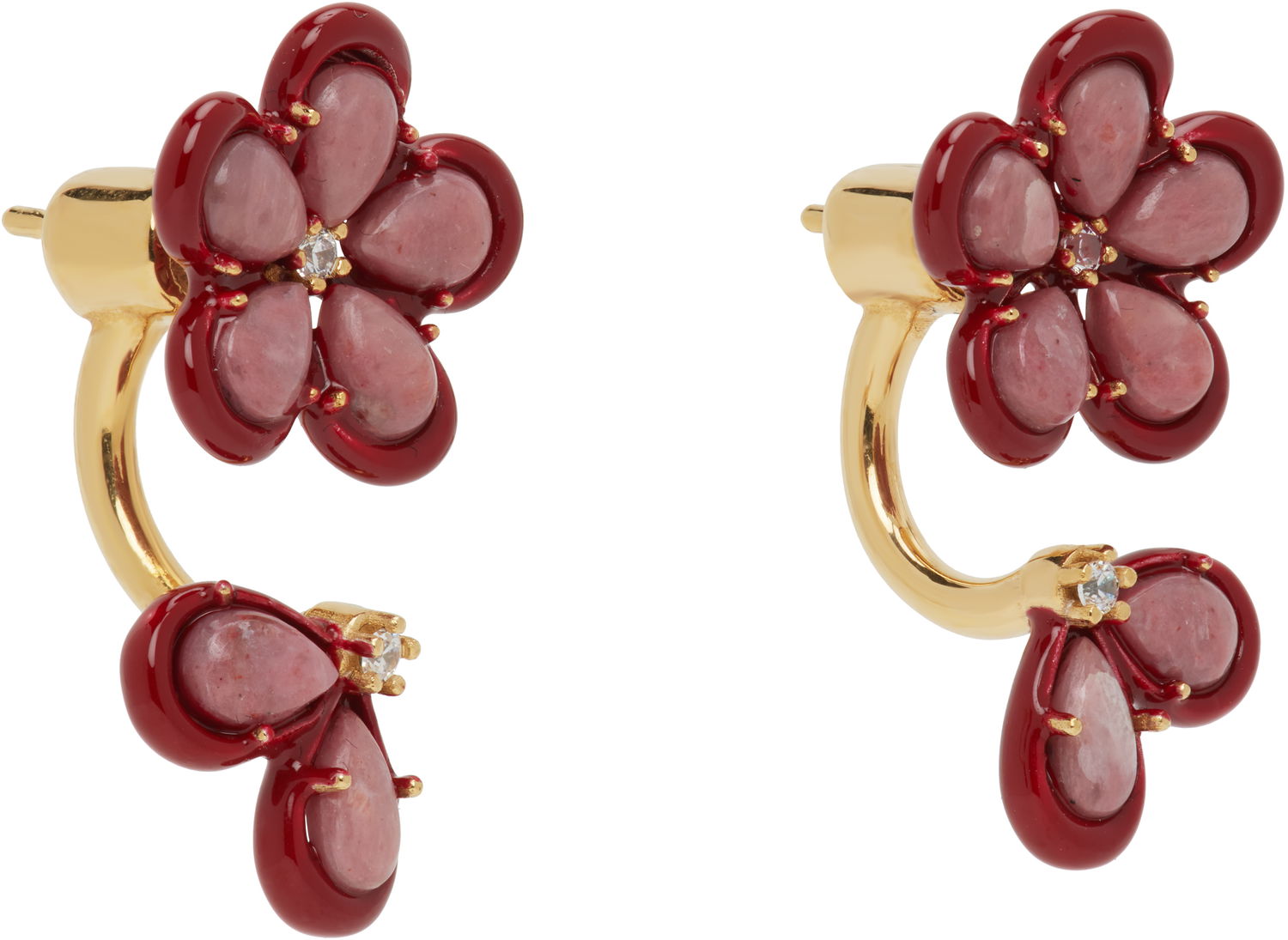 Korvakorut Bottega Veneta Bottega Veneta Flower Drop Earrings Punainen | 804878 V53E1, 1