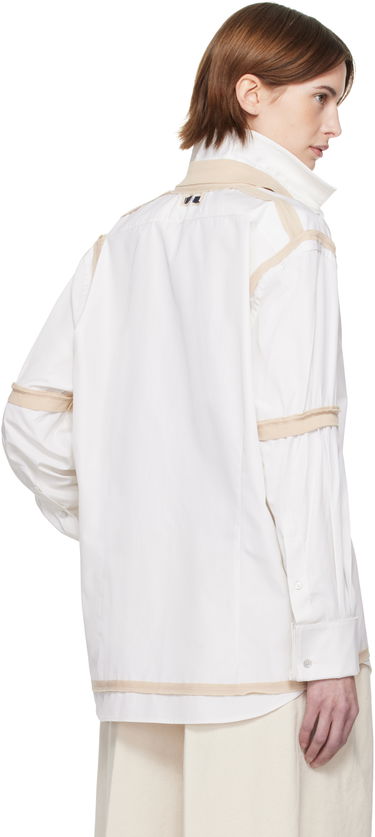 Paita Maison Margiela Maison Margiela Contrast Trim Shirt Valkoinen | S51DT0018 M35391, 2