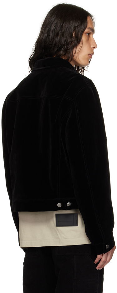 Takki We11done We11done Velvet Crop Jacket Musta | WD-JK3-23-041-M-BK, 2