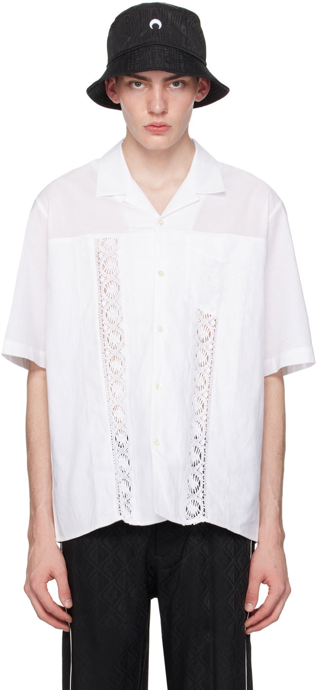 Paita Marine Serre Regenerated Household Shirt Valkoinen | USI016 UWOV0007