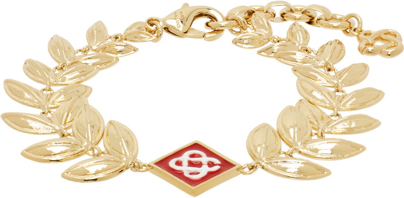 Rannerengas Casablanca Laurel Leaf Gold Bracelet Metallinen | APS25-JW-254-01