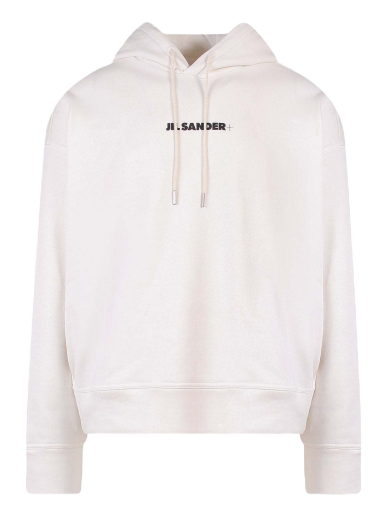 Huppari Jil Sander Cotton Frontal Logo Hoodie Valkoinen | J47GU0002J45050#102