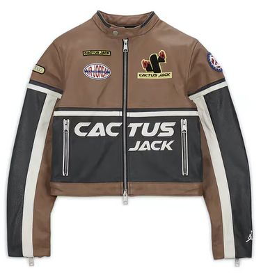 Takki Jordan Leather Jacket x Travis Scott Cactus Jack Ruskea | DX6168-256, 0