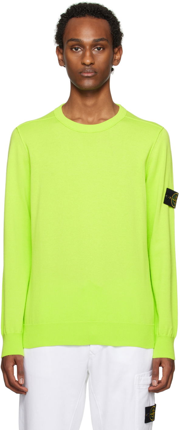 Villapaita Stone Island Patch Sweater Vihreä | 8015540B2