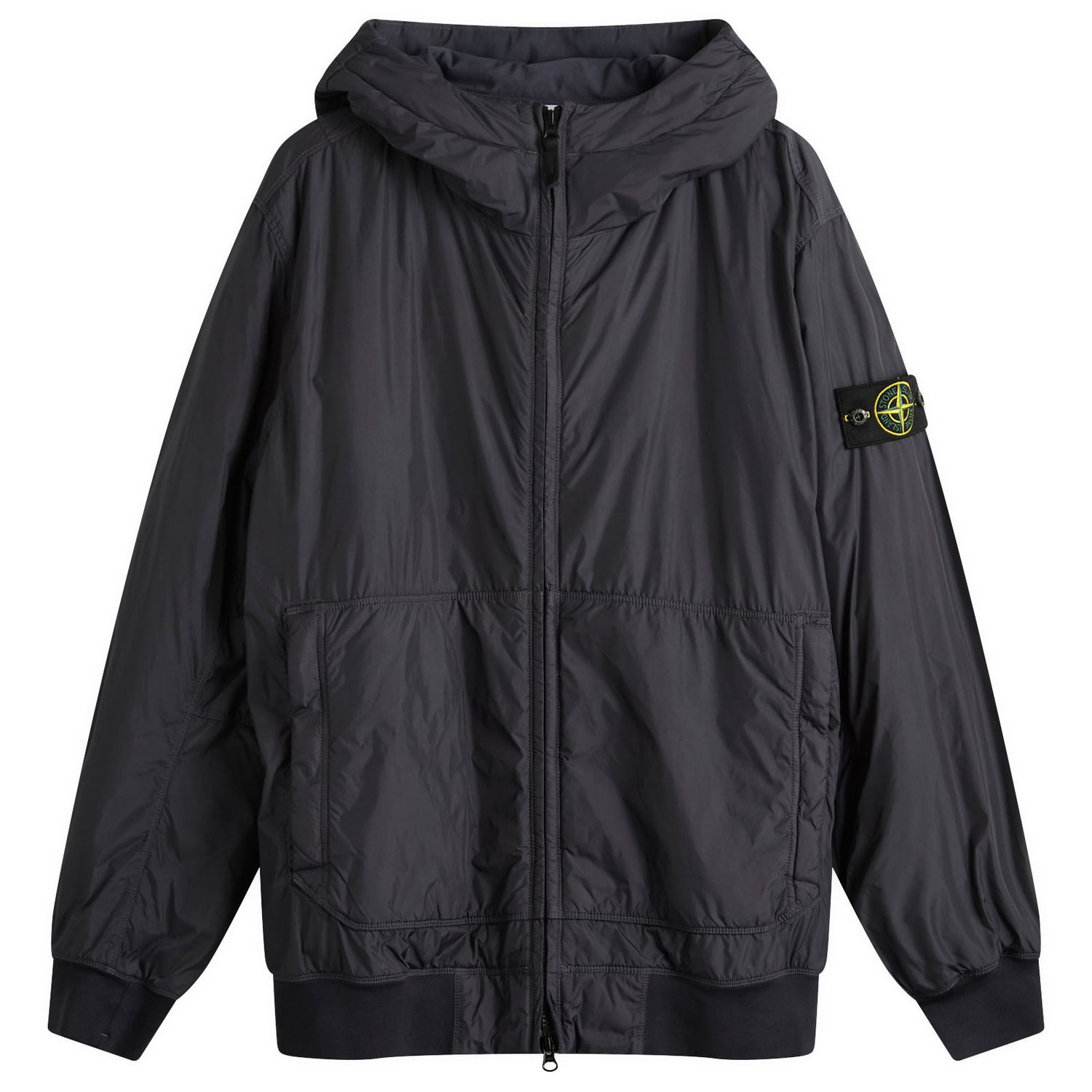 Takki Stone Island Crinkle Reps Nylon Hooded PrimaLoft Jacket, Size Large Musta | K2S154100013-V0026, 1
