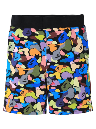 Shortsit BAPE Multi Camo Sweat Shorts Musta | 1G80-153-009