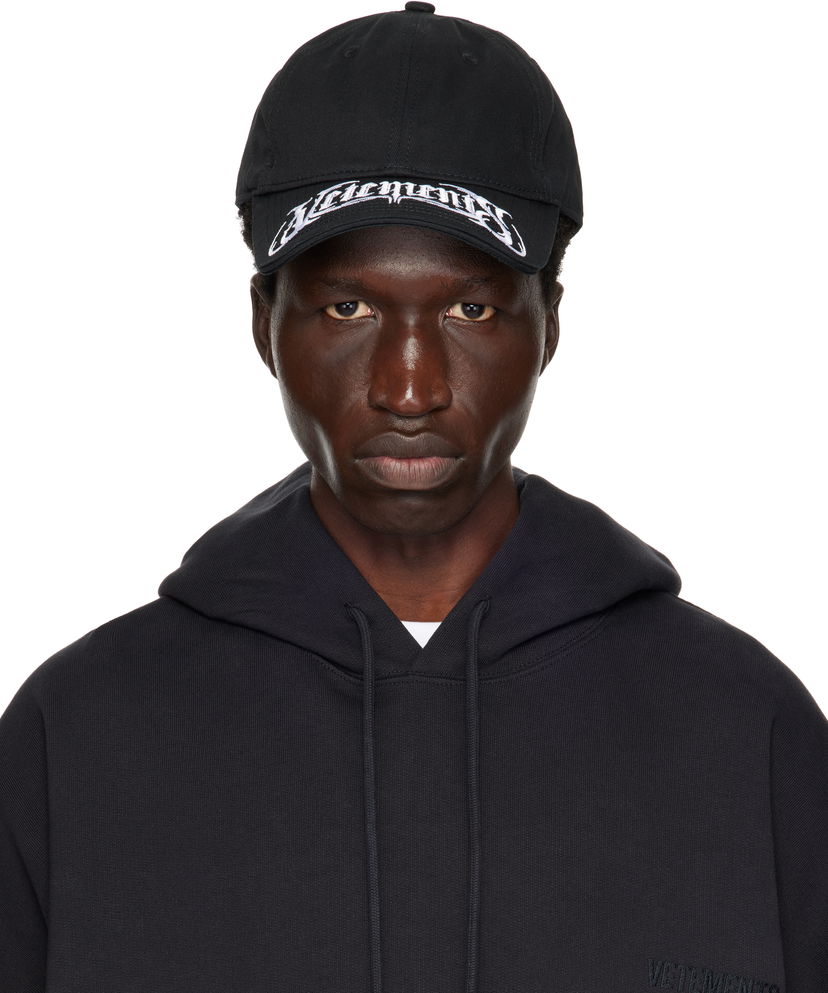 Korkki VETEMENTS Metal Logo Baseball Cap Musta | UA66CA140B