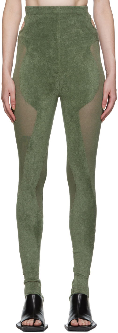 Leggingsit Dion Lee Chenille Leggings Vihreä | C7128P22