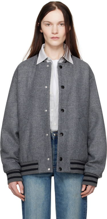 Bomber-takki A.P.C. Wool Bomber Jacket Harmaa | WVBEB-M02974, 0