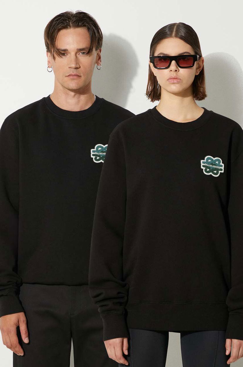 Huppari Filling Pieces Crewneck Sweatshirt Musta | 74533921861