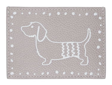 Lompakko Thom Browne Pebbled Leather Card Holder Harmaa | UAW062A-00198, 0