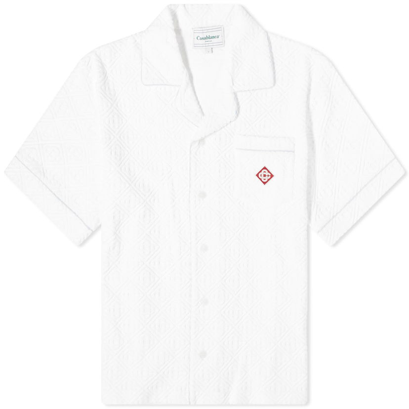 Paita Casablanca Monogram Towelling Shirt Valkoinen | MPS24-SH-085-01