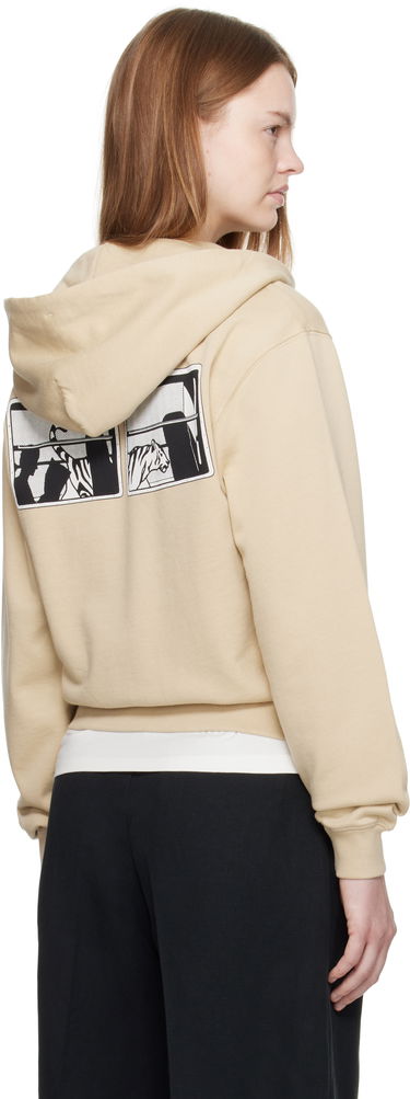 Huppari KENZO Kenzo 'KENZO City' Zip-Up Hoodie Beige | FF62HO2514MF, 2