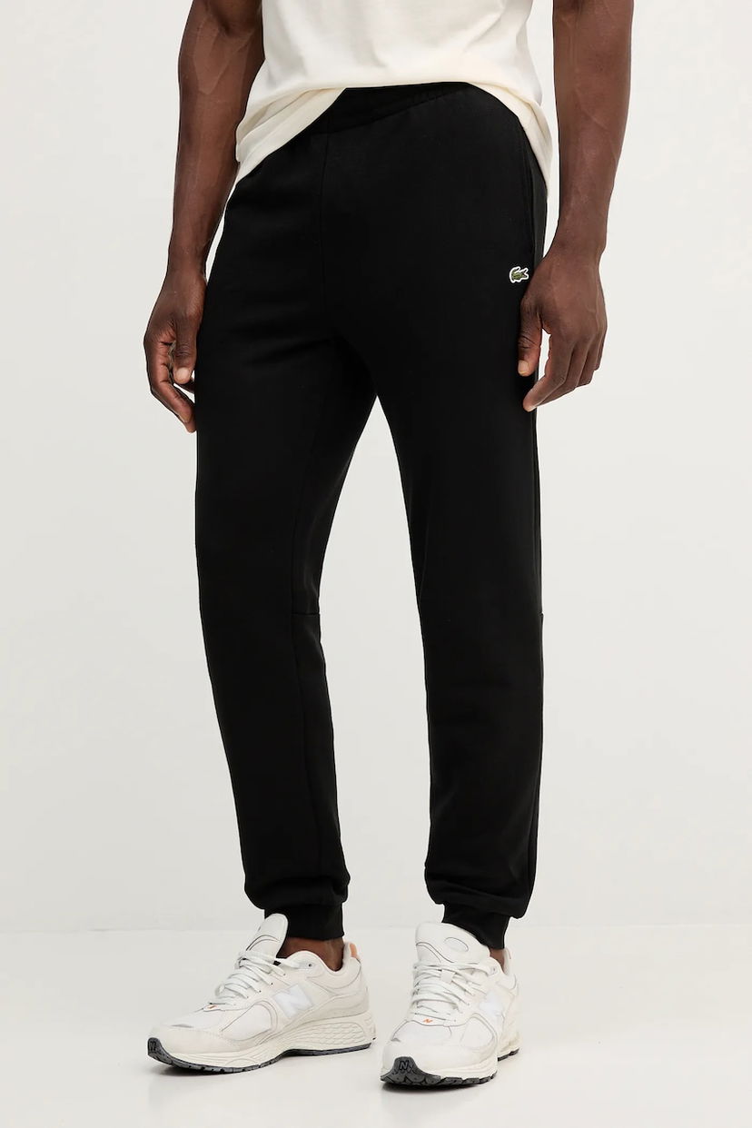Verryttelyhousut Lacoste Lacoste Men's Cotton Joggers Musta | XH9833