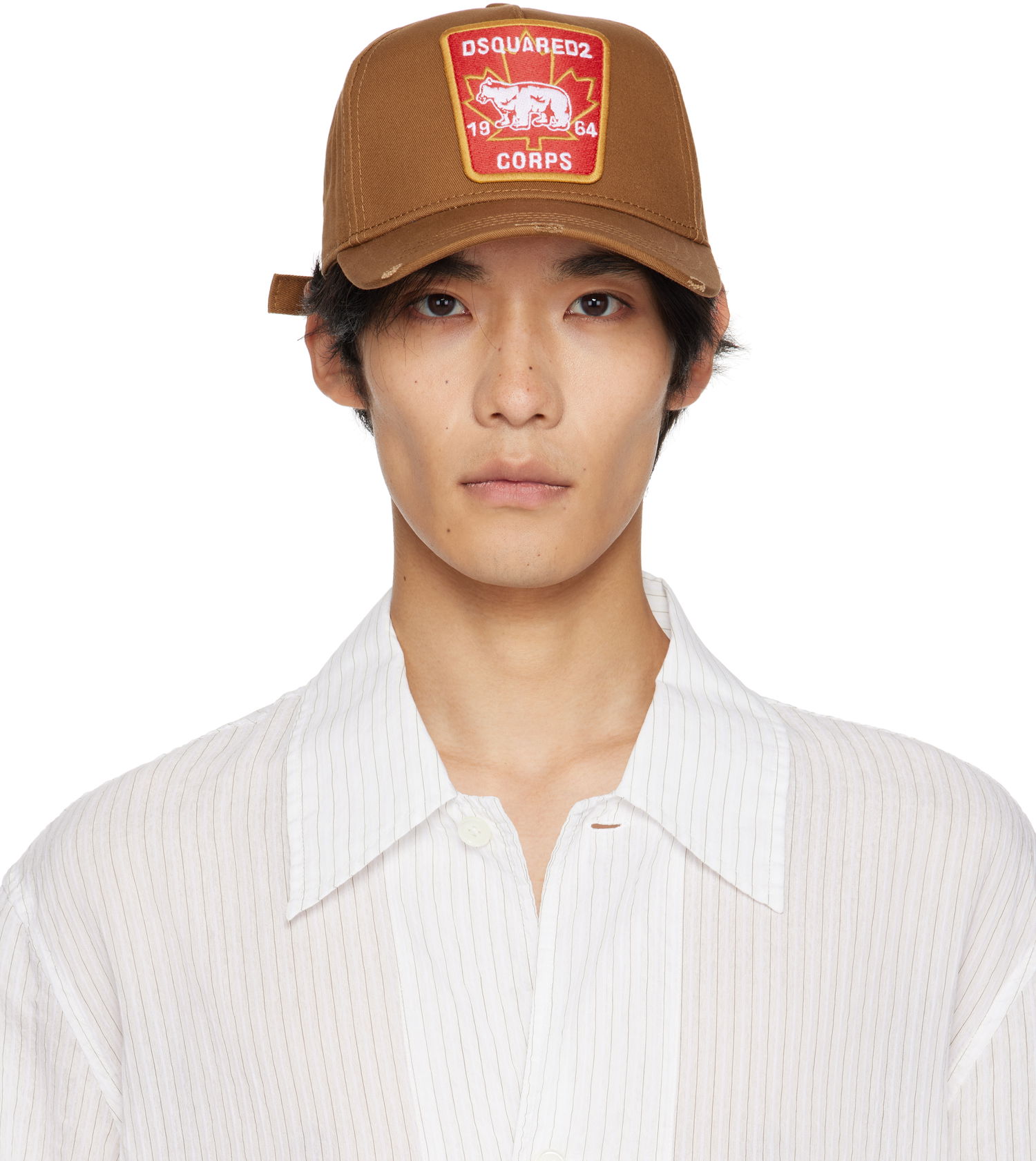 Korkki DSQUARED2 Dsquared2 Canadian Patch Baseball Cap Ruskea | BCM0367_05C00001_5092, 0