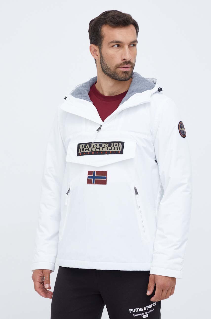Tuulitakki Napapijri Overhead Anorak Jacket Valkoinen | NP0A4GMD0021, 0
