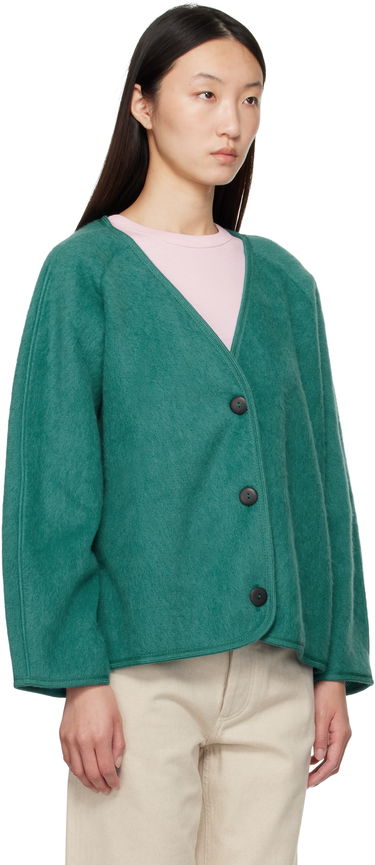 Takki Baserange Fortu V-Neck Button-Up Cardigan Jacket Vihreä | OUFJ-BW-AU25, 1