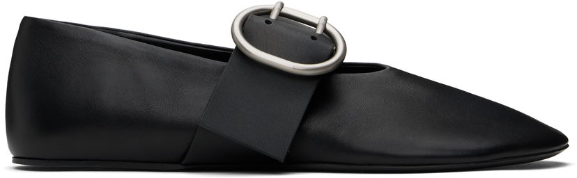 Tennarit ja kengät Jil Sander Jil Sander Buckle Ballerina Flats Musta | J15WZ0031_P8175