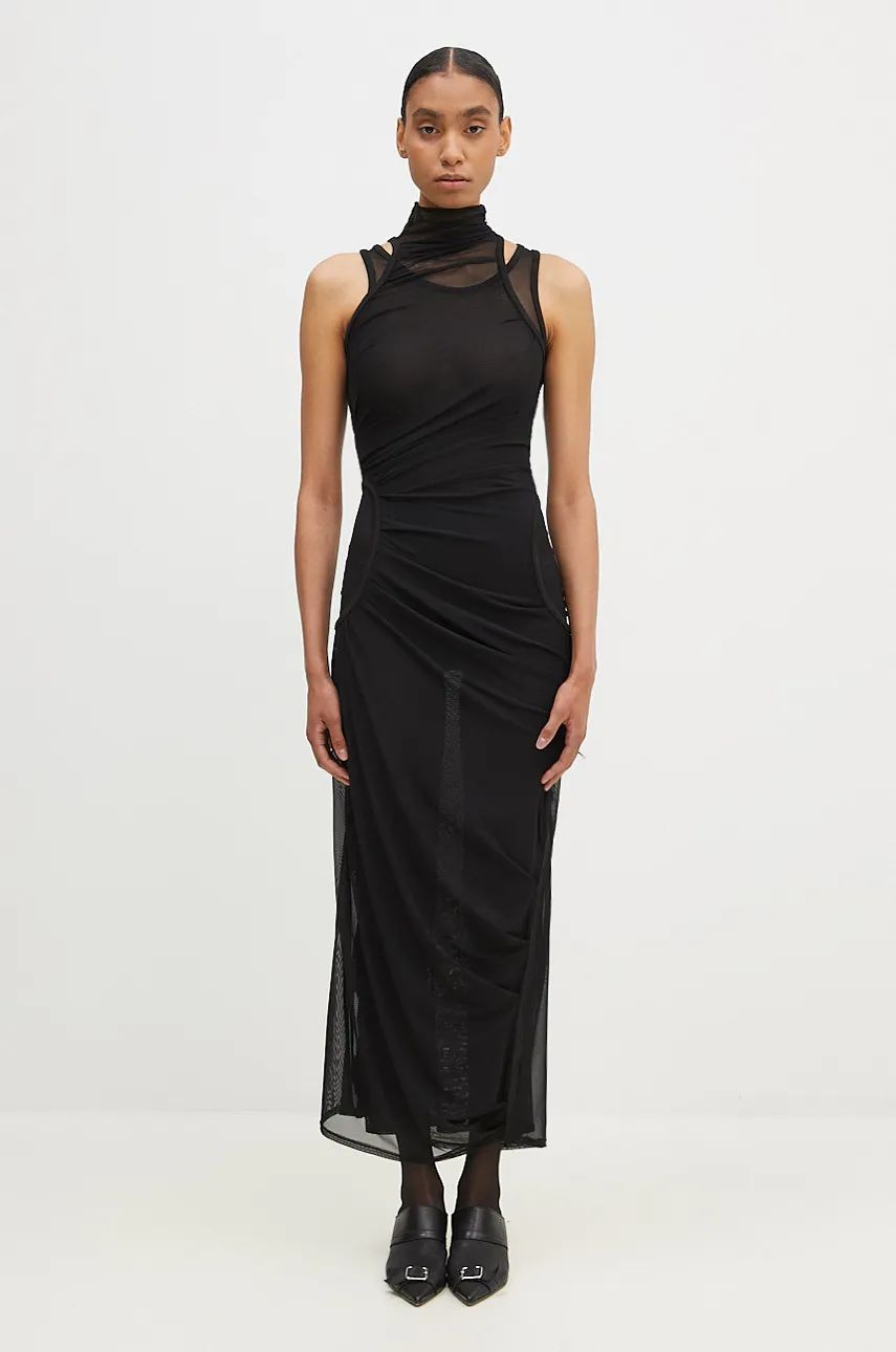 Mekko Coperni Maxi Mesh Dress Musta | COPR107557, 0