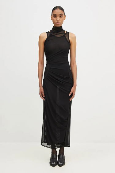 Mekko Coperni Maxi Mesh Dress Musta | COPR107557, 0