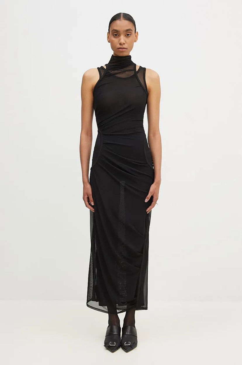 Mekko Coperni Maxi Mesh Dress Musta | COPR107557