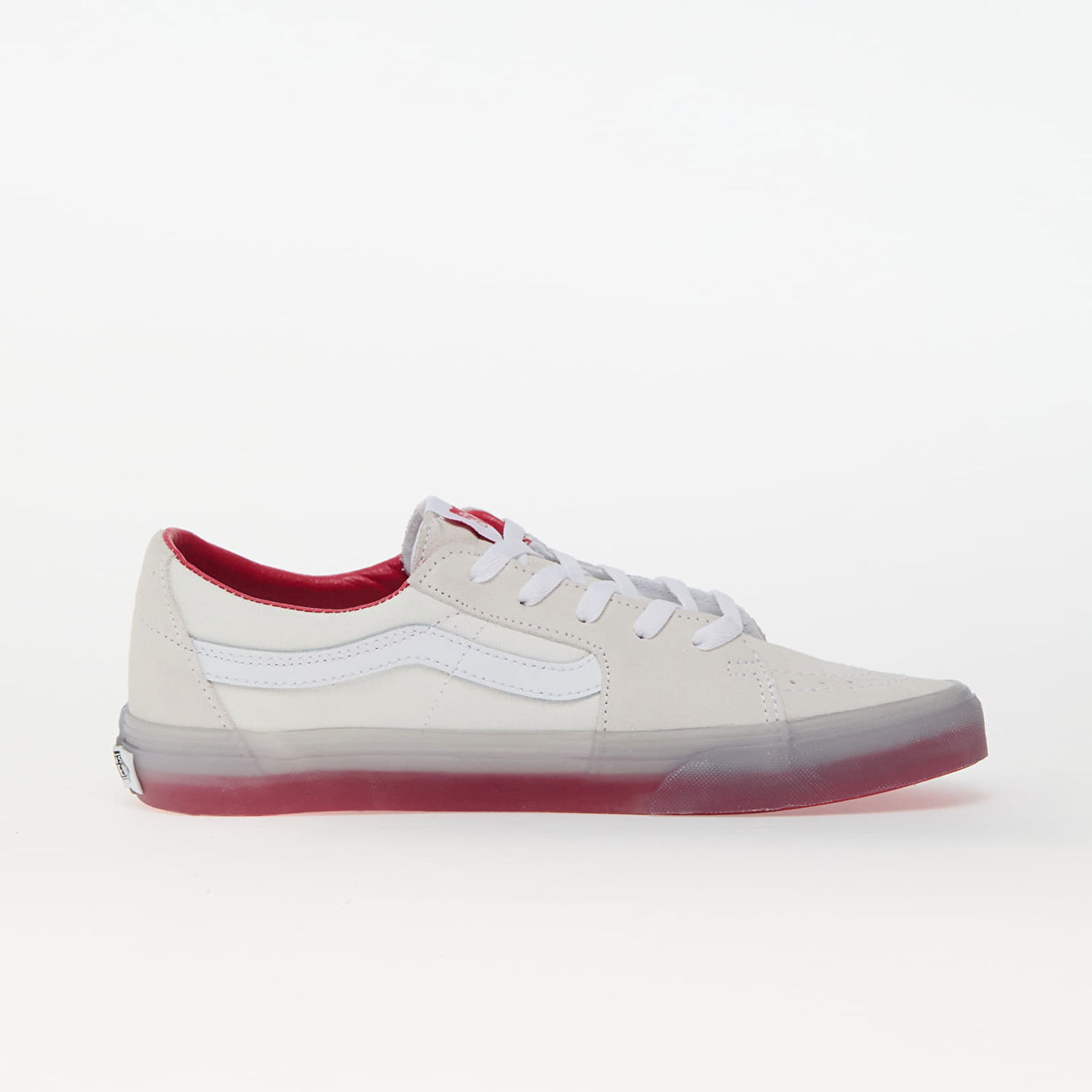 Tennarit ja kengät Vans Sk8-Low Translucent Sidewall White/ Red Valkoinen | VN0009QRYF91, 1