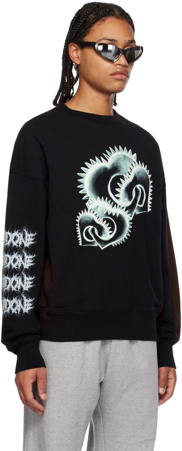 Huppari We11done We11done Crewneck Sweatshirt Musta | WD-TS3-23-710-U-BK, 1