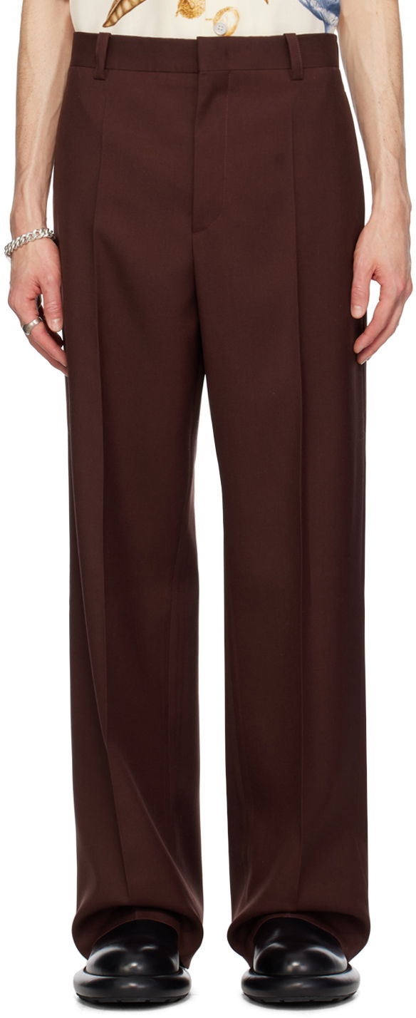 Housut Jil Sander Creased Trousers Ruskea | J22KA0167_J41136