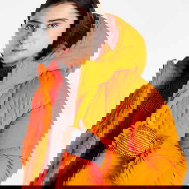 Puffer takki Y-3 Classic Puffy Jacket Oranssi | HS7452, 5