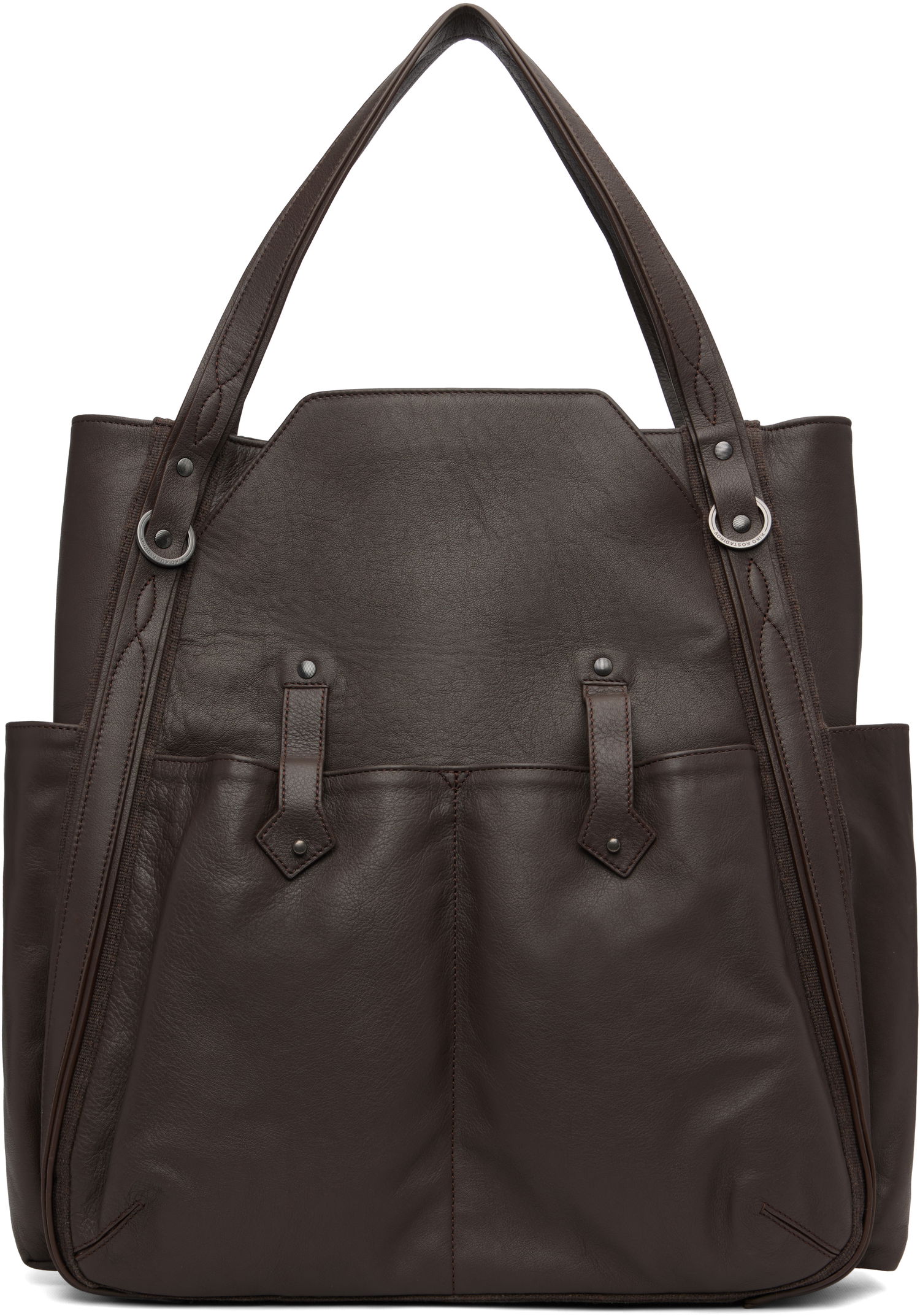 Kangaskassi KIKO KOSTADINOV Kiko Kostadinov Inex Leather Tote Ruskea | KKAW25BG04-148, 0