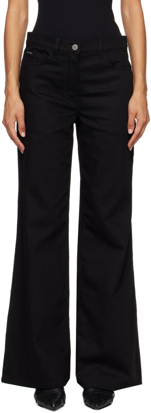Housut Courrèges Courrèges Hammer Baggy Jeans Musta | VESDPA253DE0020