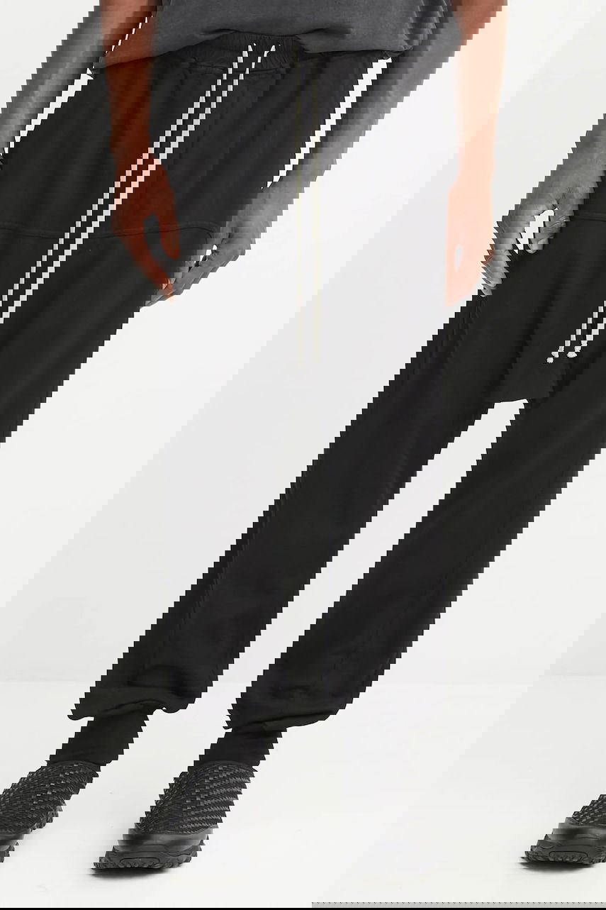 Verryttelyhousut Rick Owens Rick Owens DRKSHDW Prisoner Drawstring Sweatpants Musta | DU02E7395.RIG, 0