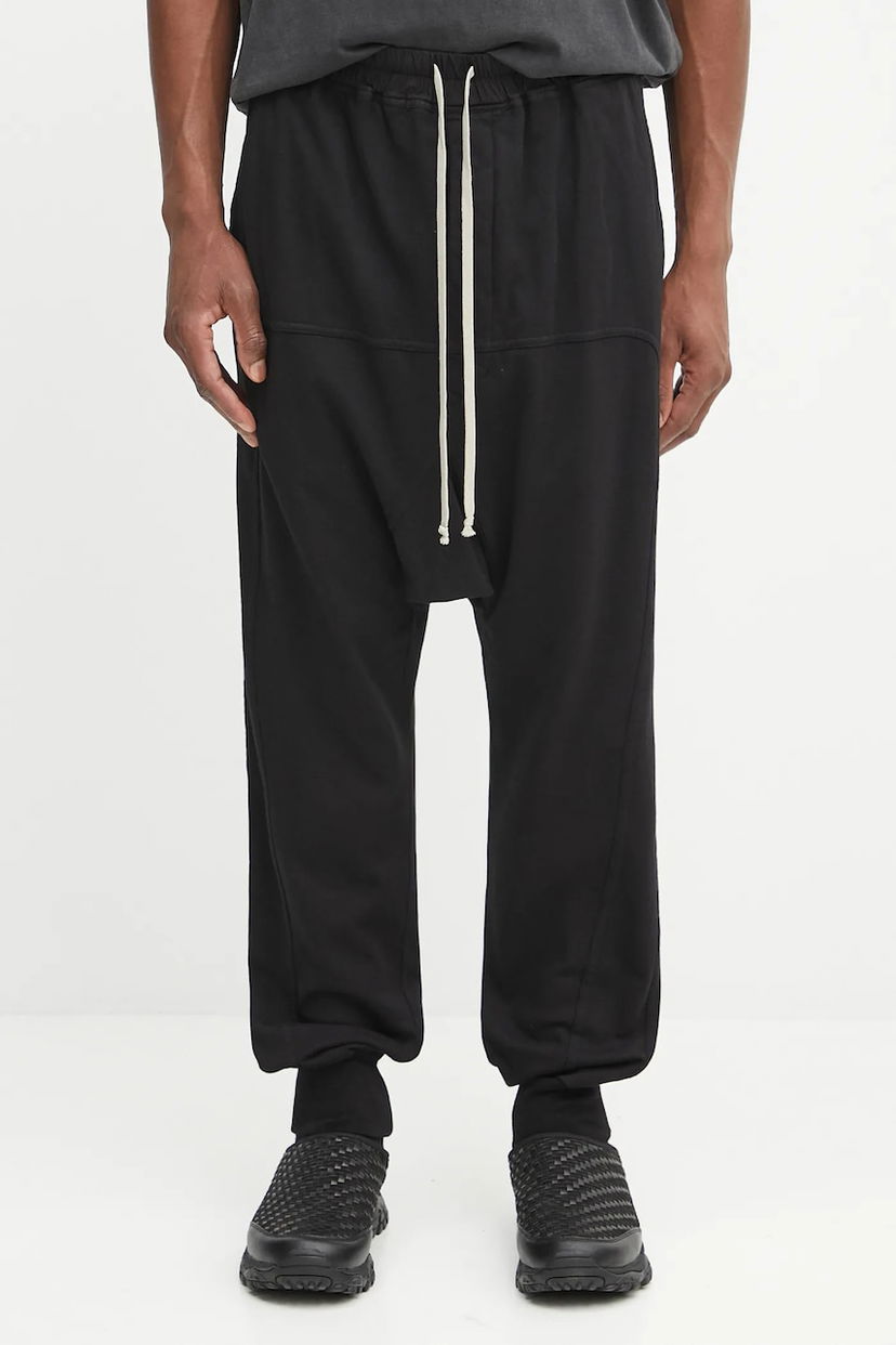 Verryttelyhousut Rick Owens Rick Owens DRKSHDW Prisoner Drawstring Sweatpants Musta | DU02E7395.RIG