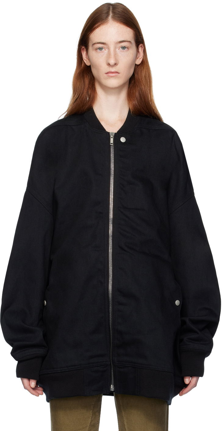 Takki Rick Owens DRKSHDW Jumbo Flight Bomber Jacket Musta | DL02C3787 BLKJP, 0