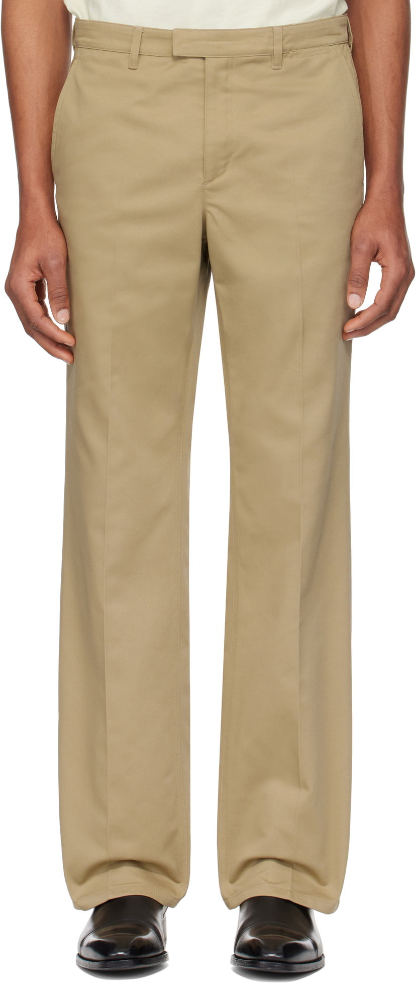 Housut Courrèges Courrèges Tailored Trousers Beige | 125CPA318PL0178