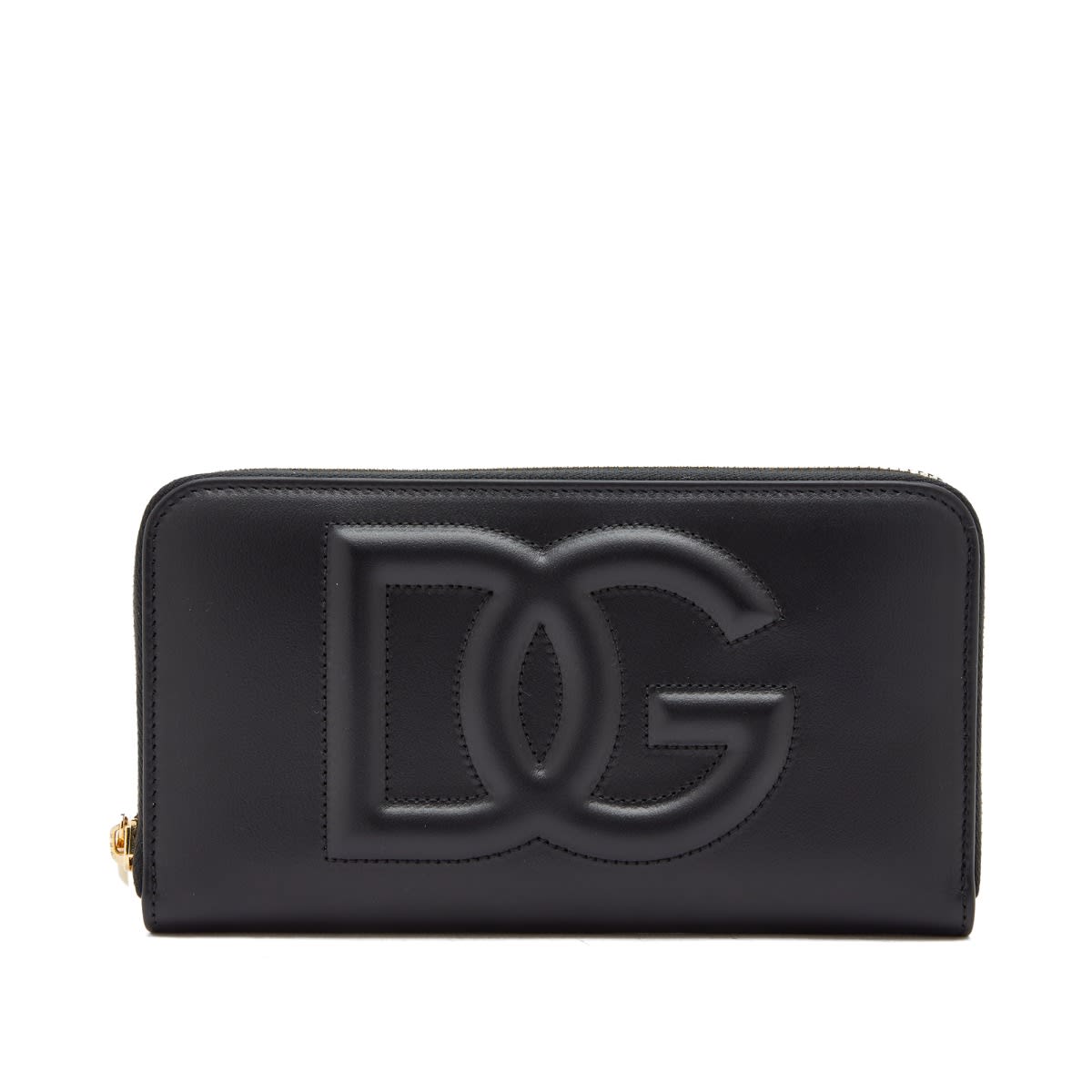 Lompakko Dolce & Gabbana Logo Leather Large Wallet Nero Musta | BI0473AG081-80999, 0